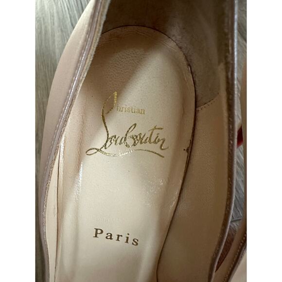Christian Louboutin Nude Pointy Toe Heel Pump size 37.5 - Picture 14 of 16